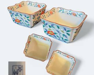 Japanese Imari Porcelain Square Bowl