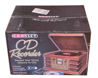 Crosley CR246 CD Recorder Brand New