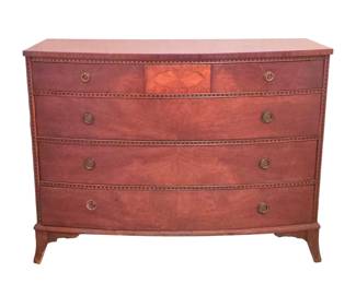 Federal Style Mahogany Inlay Chest of Drawers