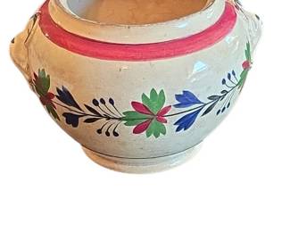 Antique French Faience Pot