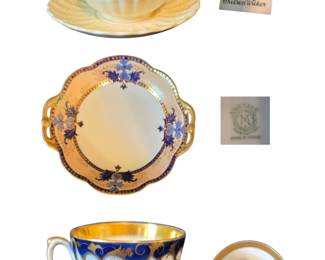 Copeland Spode and Noritake Tea Cup and Saucer sets