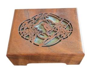 Vintage Lasercraft Walnut Music Box