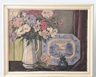 Floral Painting from a 1945 Fair