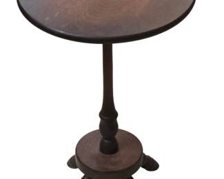 Vintage Wooden Pedestal Plant Stand