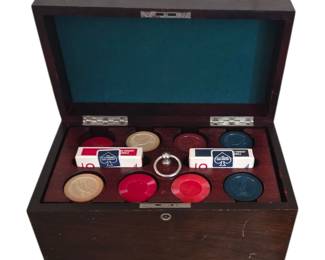 Vintage Poker Chip Set