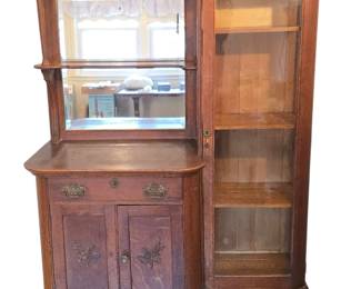 Antique Side by Side China Buffet