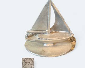 Vintage Barre Vermont Granite Sailboat