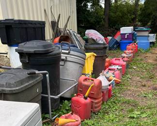 Need a gas can or extra garbage can?  Or a plastic tote or ten?  We can hook you up.
