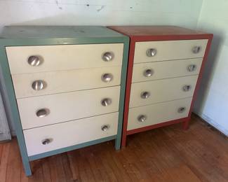 Pair of cute metal dressers, very sturdy