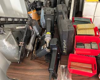 Air nailers with nails to fit.