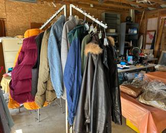 Men’s and women’s coats and jackets.