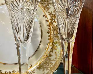 Pair of Waterford Millennium Crystal Flutes