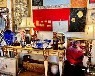 Original art and glass work 
