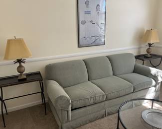 $200 Pair of side tables; approx. 28” x 25 1/2” x 14”
