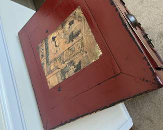 $150 Antique Chinese cabinet; approx. 33" x 17 1/2" x 16 1/l2"