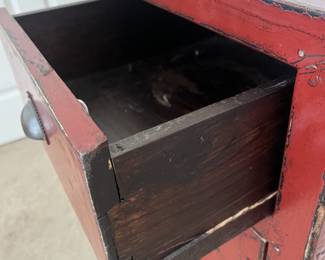 $150 Antique Chinese cabinet; approx. 33" x 17 1/2" x 16 1/l2"