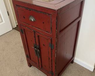 $150 Antique Chinese cabinet; approx. 33" x 17 1/2" x 16 1/l2"
