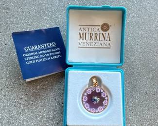 Murano, Sterling Silver, Gold