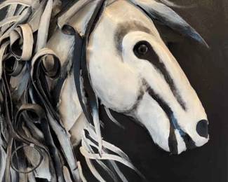 Side Of A Wild Horse Piece By Pineda