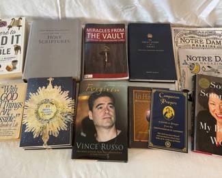 Lot Of 15 Religious Books Hardcover And Paperbac k