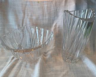 Lot Of 2 Large Heavy Crystal Cases