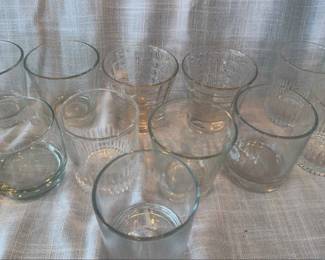 Lot Of 11 Assorted Whiskey Glasses