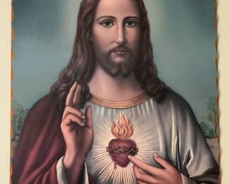 Jesus Large Hanging Wooden Plaque