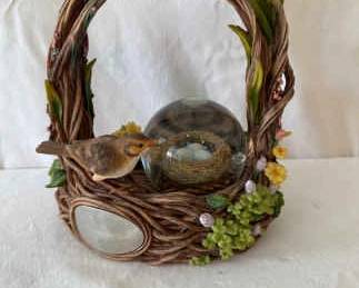 Bird In Nest Music Memorial Music Box Engraved