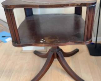 Vintage Wood End Table