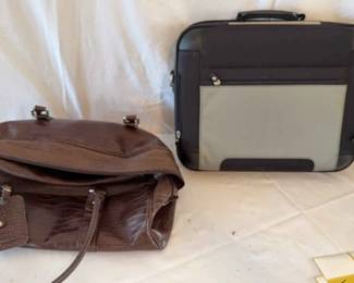 Lot Of 2 Bags Carry On Duffle Bag , Dell Laptop Case