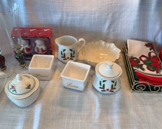 Lot Of Holiday Collectibles And Serving Ware Some Mikasa