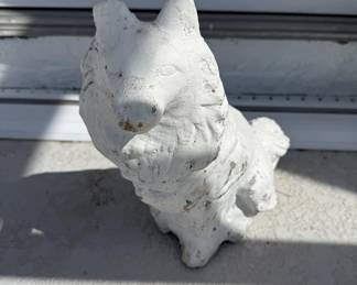 Stone Garden Dog Statue Very Heavy