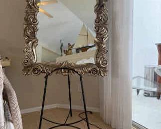 Large Mirror With Easel , Mirror 35 Inches By 40 Inches