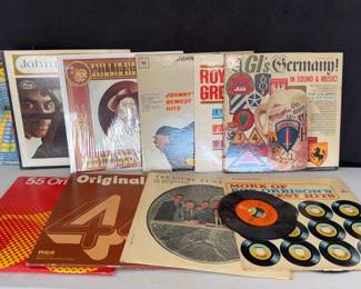 Lot Of 10 Vintage Vinyl Records