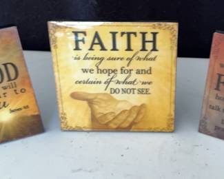 Lot Of 3 Religious Plaques