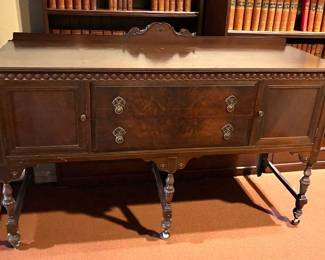 Antique Wood Low Cabinet or Buffet