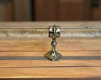 Art Brass Co NY Glass Towel Bar