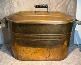 Antique Copper Wash Boiler