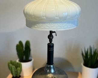 Coleman QuickLite Table Lamp with Milk Glass Shade