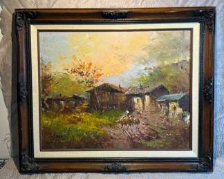 Oil Painting Signed Sara