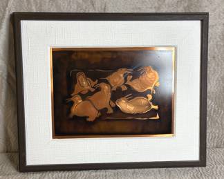 PridArt Copper Walrus Art
