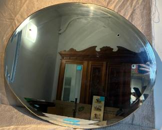 Beveled Oval Mirror