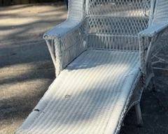 wicker chaise lounge