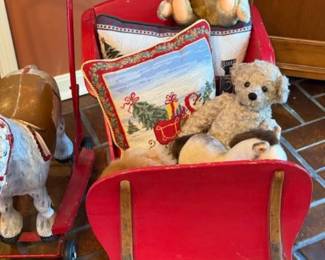 sled and bears