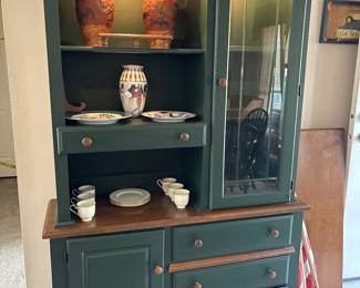 Hunter green hutch