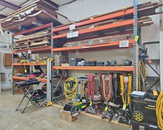 Interlake Pallet Racking- (14) 96" Beams & (4) 32" x 120" Tear Drop Uprights(Wood not included)