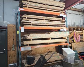 Interlake Pallet Racking- (14) 96" Beams & (4) 32" x 120" Tear Drop Uprights(Wood not included)