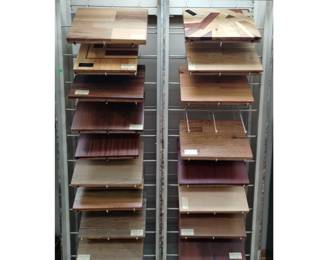 Wood Sample Racks With Wood Samples (2ea)