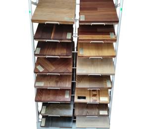 Wood Sample Display w/ (31ea) Mics. Wood Species Samples