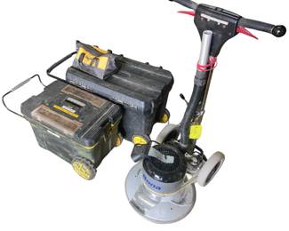 Bona Power Drive, Hard Plates, Diamond Plates w/ Bona Booster, Spare Parts and 220v Cords